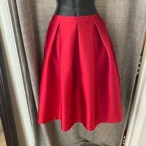 Top Shop High Waisted Red Skirt